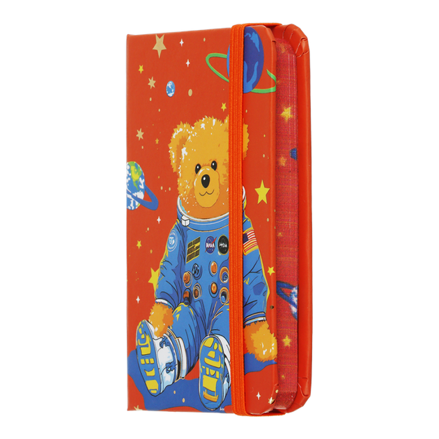 Записник детский А7 ZiBi Bear "Ведмедик космонавт" 80 листов в клеточку на резинке оранжевый (ZB.117103) - изображение 2