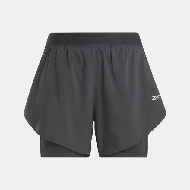 Спортивні шорти жіночі Reebok Running 2 In 1 Short 100075412 M Чорні (1200143285558) - зображення 5