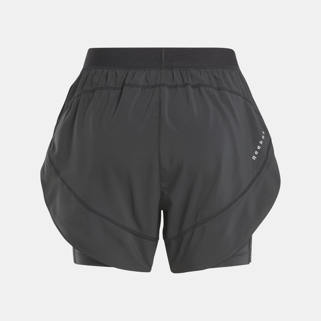 Спортивні шорти жіночі Reebok Running 2 In 1 Short 100075412 M Чорні (1200143285558) - зображення 6