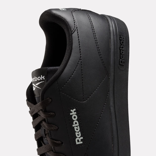 Підліткові кеди для хлопчика Reebok Court Clean 100074370 38 (6US) Чорні (1200143034163) - зображення 7