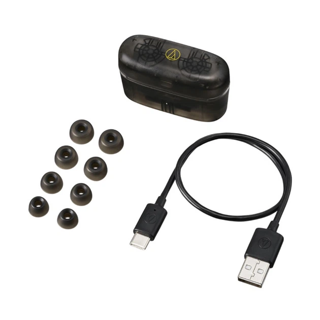 Навушники Audio-Technica ATH-CKS30TW+TBK Transparent Black - Фото 3 Навушники Audio-Technica ATH-CKS30TW+TBK Transparent Black - изображение 3