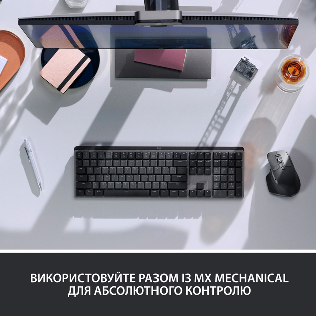 Мышь Logitech MX Master 3S Performance Wireless Mouse Bluetooth Pale Grey (910-006560) - изображение 9