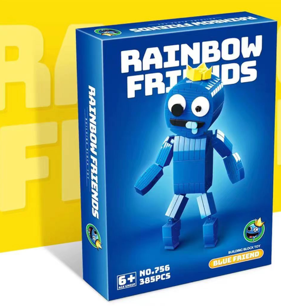 Детский конструктор Радужные Друзья большой герой фигурки Rainbow Friends для детей от 3 лет пластиковые 330 ш - изображение 6