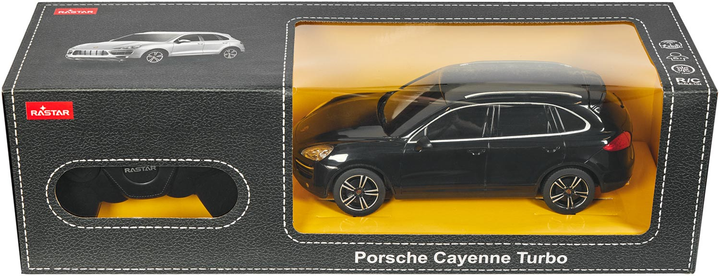 Samochód Rastar Porsche Cayenne Turbo 1:24 czarny (6930751305823) - obraz 1