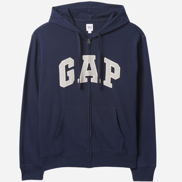 Bluza męska rozpinana streetwear z kapturem GAP 868454-07 M Granatowa - obraz 4