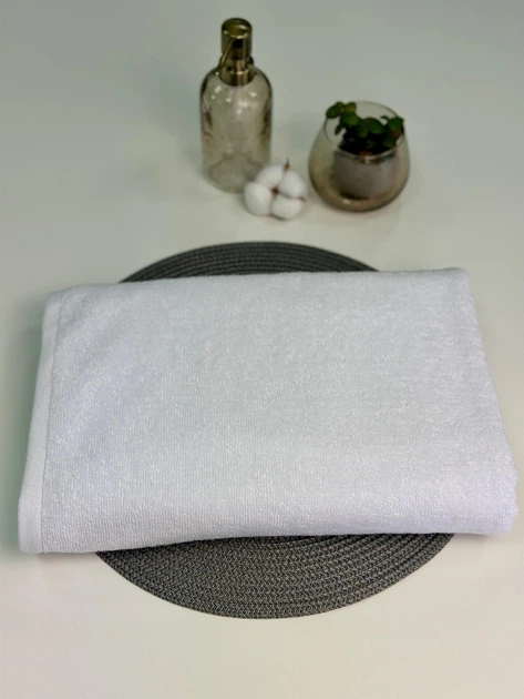 Махровое банное полотенце 70х140 см Osborn Textile 400 г/м2 Белое - Фото 2 Махровое банное полотенце 70х140 см Osborn Textile 400 г/м2 Белое - изображение 2