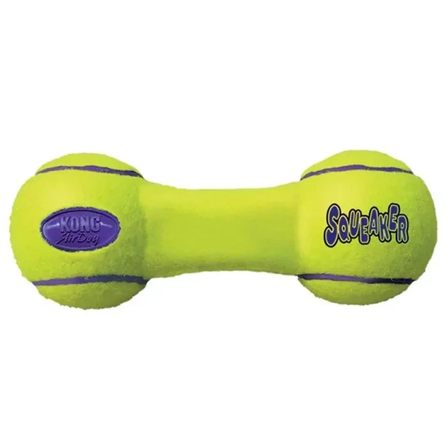 Игрушка для собак мелких пород воздушная гантель (Конг) Kong AirDog Squeaker Dumbbell 13,3 см S - изображение 2