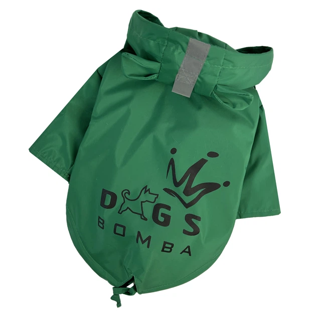 Дождевик парка для собак Dogs Bomba DB зелений M-94 9 р. - изображение 2
