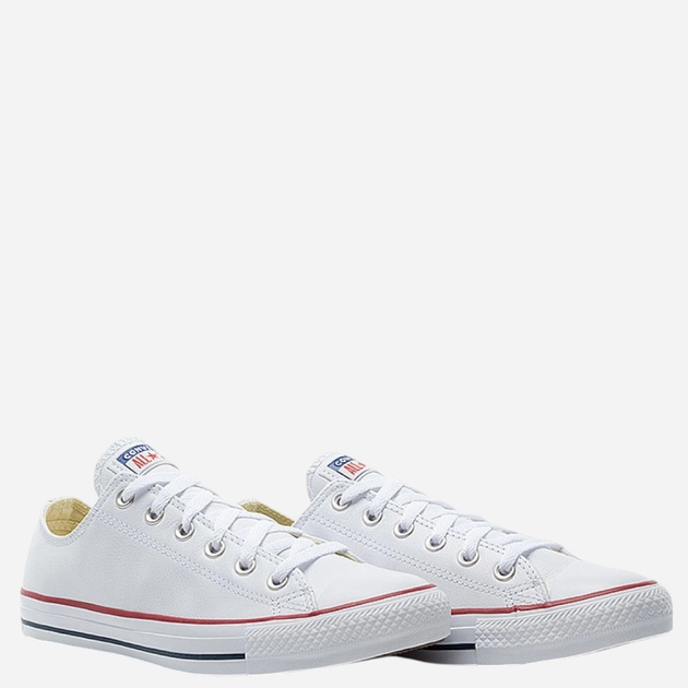 Trampki męskie skórzane do kostki Converse Chuck Taylor OX 132173C 43 (9.5US) Białe (886951121939) - obraz 2