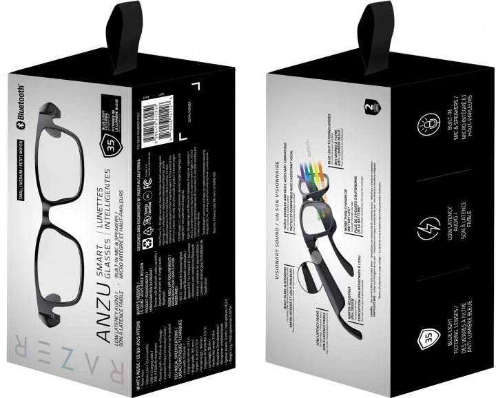 Смарт очки Razer Anzu Rectangle Blue Light + Sunglass SM - Фото 9 Смарт очки Razer Anzu Rectangle Blue Light + Sunglass SM - изображение 9