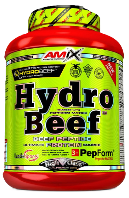 Протеїнова добавка Amix Hydro Beef Protein Jar Chocolate-Coffee 1000 г (8594159538467) - зображення 1