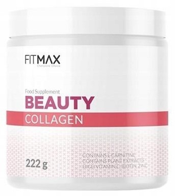 Вітаміни Fitmax Beauty Collagen Jar Raspberry Strawberry 222 г (5902385242578) - зображення 1