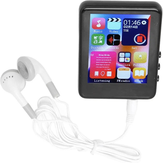 Сенсорный музыкальный MP3-плеер с дисплеем 2.4 дюймов Lecteur мини видео плеер с поддержкой MP4 и Bluetooth 5.2, 4 ГБ, 6.7х5х1 см, черный (99597356) - изображение 5