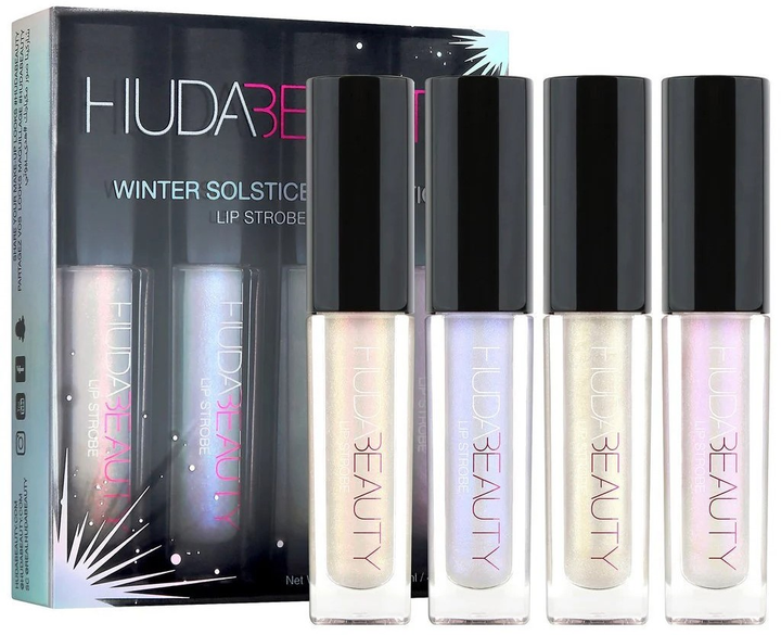 Набір Huda Beauty Winter Рідка помада Hypnotic 2 мл + Рідка помада Charms 2 мл + Рідка помада Starcrossed 2 мл + Рідка помада Bewitched 2 мл (6291106031430) - зображення 1