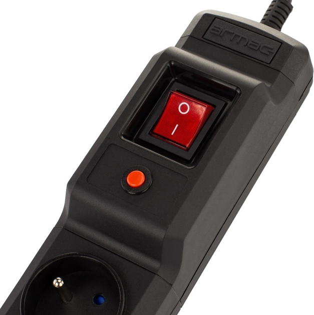 Listwa zasilająca Armac Multi M6 6 gniazd 10 m Black (M6/100/CZ) - obraz 6