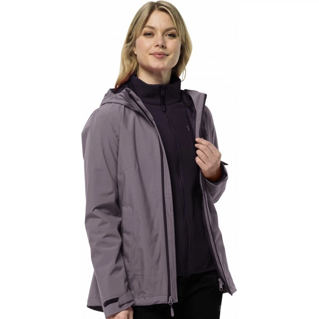 Куртка 3 в 1 MOONRISE 3IN1 JKT W Jack Wolfskin 1115621_I0083 38 Фіолетовий (4064886308991) - Фото 1 Куртка 3 в 1 MOONRISE 3IN1 JKT W Jack Wolfskin 1115621_I0083 38 Фіолетовий (4064886308991) - изображение 1