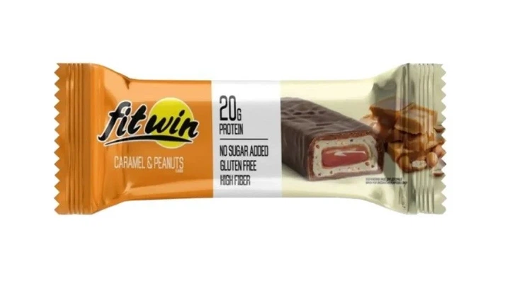 FitWin Батончик Caramel Peanuts 60 г - Фото 1 FitWin Батончик Caramel Peanuts 60 г - изображение 1