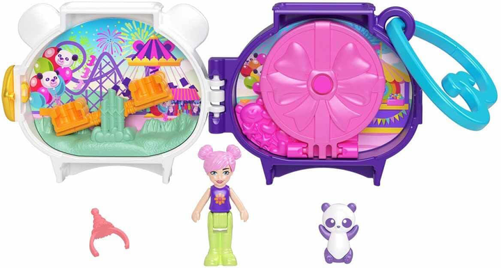 Фігурка Mattel Polly Pocket Pet Connects Panda HRD38 (194735173686) - зображення 3