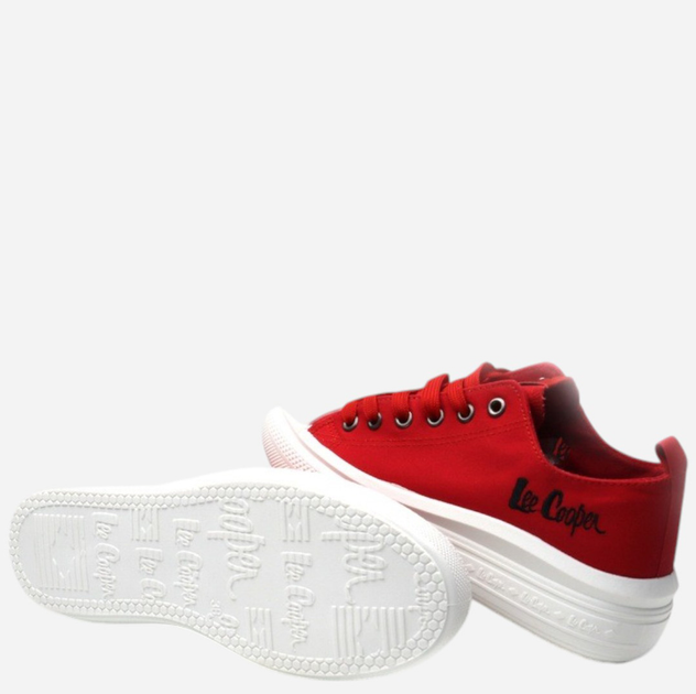 Жіночі кеди низькі Lee Cooper LCW-24-44-2463L 38 24.7 см Червоні (5904292160143) - зображення 5