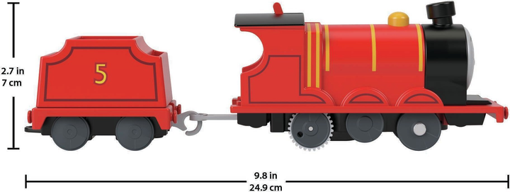 Lokomotywa Fisher Price Tomek i Przyjaciele James HFX96/HDY70 (194735035564) - obraz 8