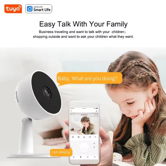 Wi-Fi IP видеокамера Tuya Smart HD 1080P 2MP - Фото 5 Wi-Fi IP видеокамера Tuya Smart HD 1080P 2MP - изображение 5