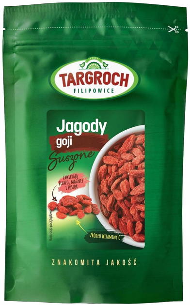 Suplement diety Targroch Jagody Goji Suszone 1000 g (5903229001412) - obraz 1