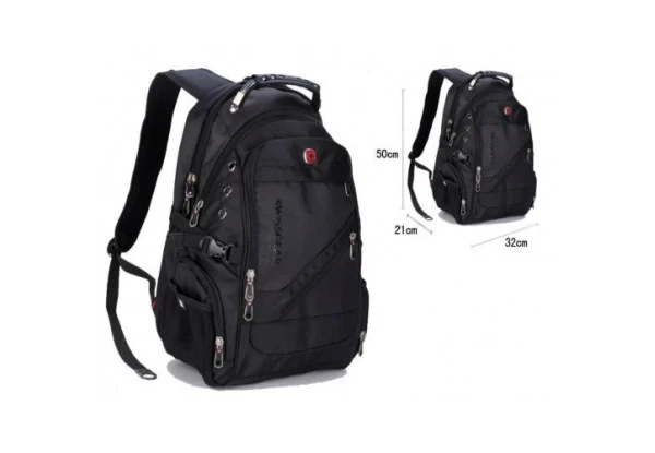 Ультраміцний Міський рюкзак SwissGear Bag 8810 33 л водовідштовхувальний USB-порт і аудіопорт AUX - зображення 4