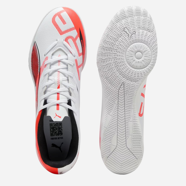 Чоловічі футзалки Puma Ultra 5 Play IT 10832601 40.5 (7UK) Білі (4067983041952) - зображення 4