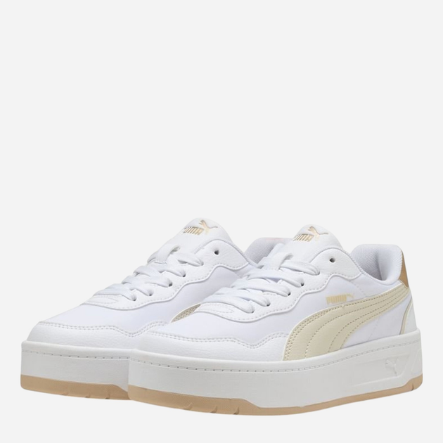 Sneakersy damskie na platformie Puma Court Lally 40161302 35.5 (3UK) Biały/Beżowy - obraz 2