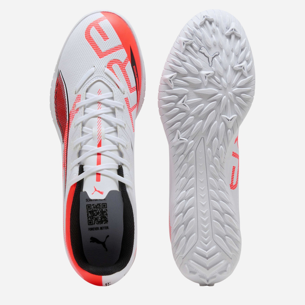 Чоловічі сороконіжки Puma Ultra 5 Play TT 10833101 42 (8UK) Білі (4067983040597) - зображення 4