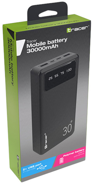 Powerbank Tracer 30000 mAh Black (TRABAT47402) - obraz 3