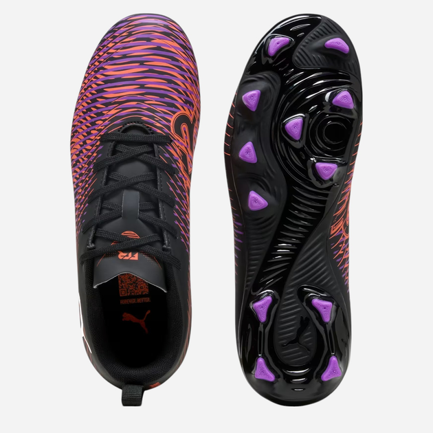 Підліткові футбольні бутси для хлопчика Puma Future 8 Play FG/AG Jr 10814401 36 (3.5UK) Чорні з червоним і фіолетовим (4067983080197) - зображення 4