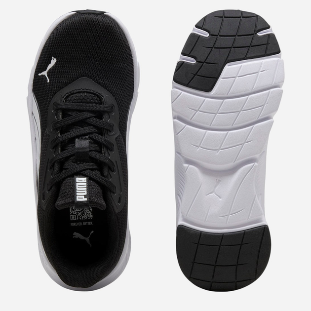Buty sportowe młodzieżowe chłopięce z białą podeszwą Puma FlexFocus Lite Modern Jr 40151701 37.5 (4.5UK) Czarne - obraz 4