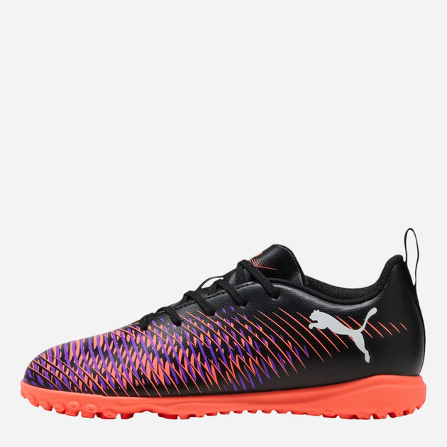 Buty piłkarskie turfy młodzieżowe chłopięce Puma Future 8 Play TT Jr 10839601 37 (4UK) Czarne z czerwonym i fioletowym - obraz 3
