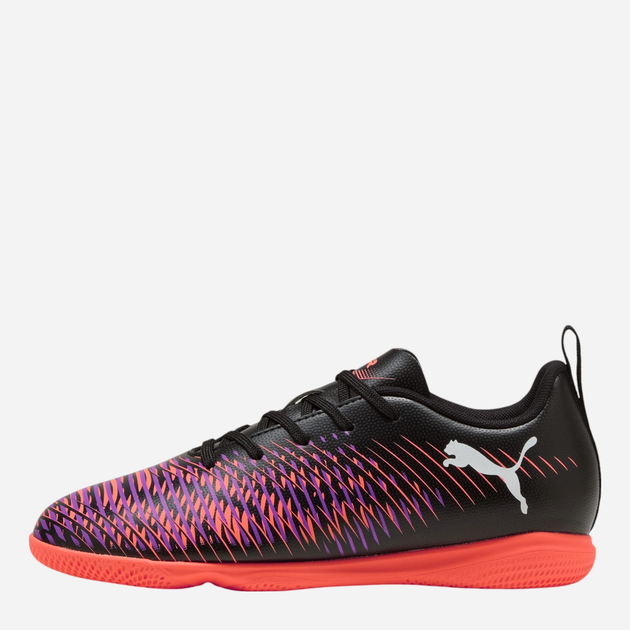 Підліткові футбольні бутси-футзалки для хлопчика Puma Future 8 Play IT Jr 10839701 38 (5UK) Чорні з червоним і фіолетовим (4067983084959) - зображення 3