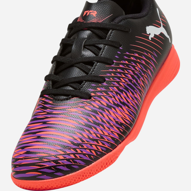 Підліткові футбольні бутси-футзалки для хлопчика Puma Future 8 Play IT Jr 10839701 38.5 (5.5UK) Чорні з червоним і фіолетовим (4067983085024) - зображення 5
