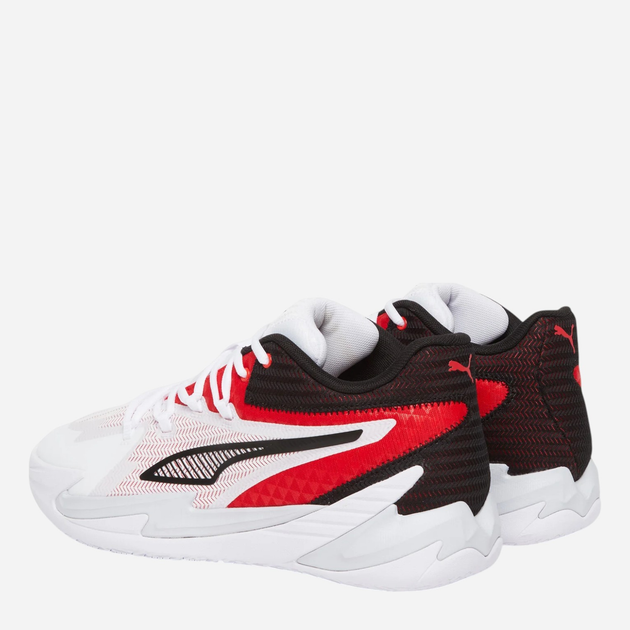 Чоловічі кросівки для баскетболу Puma Dagger 31135302 41 (7.5UK) Білий/Червоний (4067983006098) - зображення 3