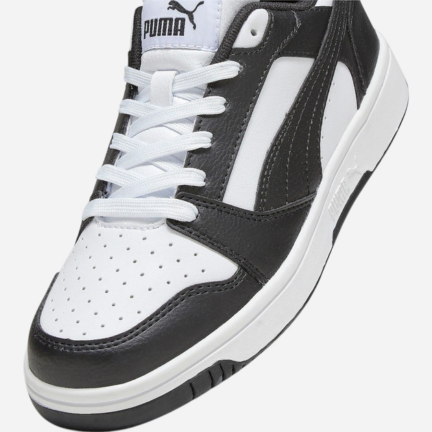 Sneakersy młodzieżowe chłopięce Puma Rebound V6 Lo Jr 39383301 35.5 (3UK) Czarne - obraz 6