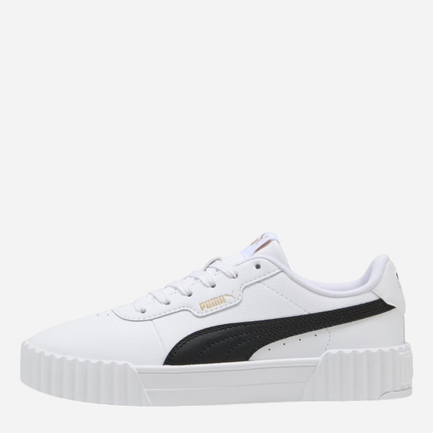 Sneakersy damskie do kostki Puma Carina 3.0 40036503 35.5 (3UK) Biały/Czarny - obraz 1