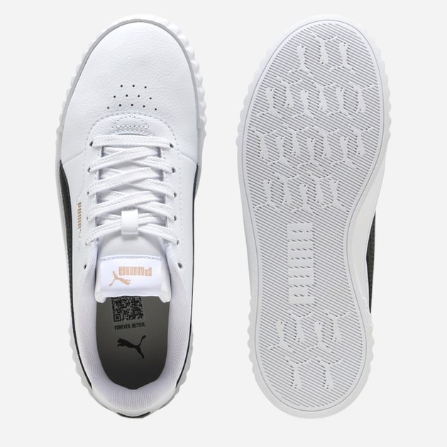 Жіночі кеди низькі Puma Carina 3.0 40036503 40.5 (7UK) Білий/Чорний (4067983964459) - зображення 4