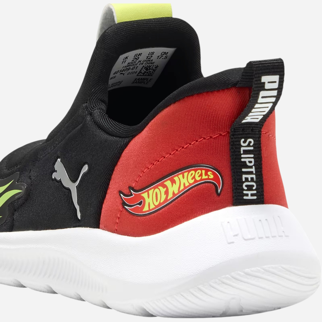 Sneakersy chłopięce z białą podeszwą Puma Fun Racer 2 Sliptech 40140901 34 (1.5UK) Czarne - obraz 6