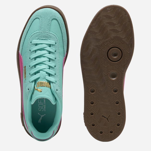 Sneakersy młodzieżowe dziewczęce sznurowane Puma Puma Club II Era Jr 40148904 35.5 (3UK) Turkusowe - obraz 4