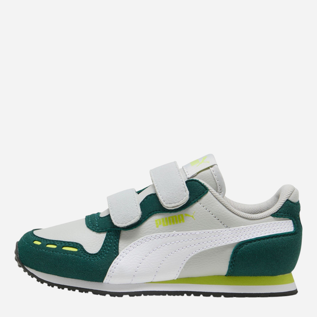 Buty sportowe chłopięce na rzepy Puma Cabana Racer SL 20 V PS 38373019 28 (10UK) Zielony/Szary - obraz 1