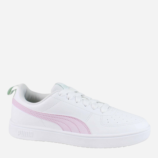 Sneakersy młodzieżowe dziewczęce Puma Rickie Jr 38431138 37.5 (4.5UK) Białe z różowym - obraz 4