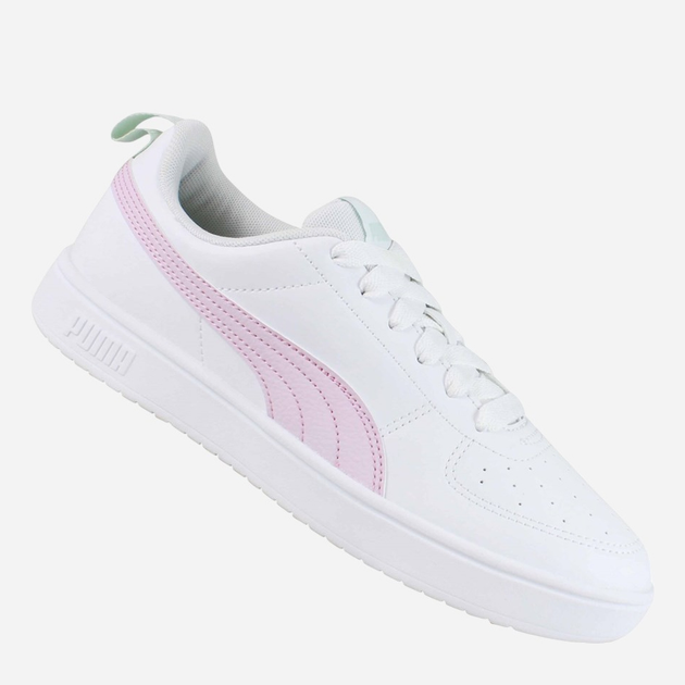 Підліткові кеди для дівчинки Puma Rickie Jr 38431138 39 (6UK) Білі з рожевим (4067983815737) - зображення 3