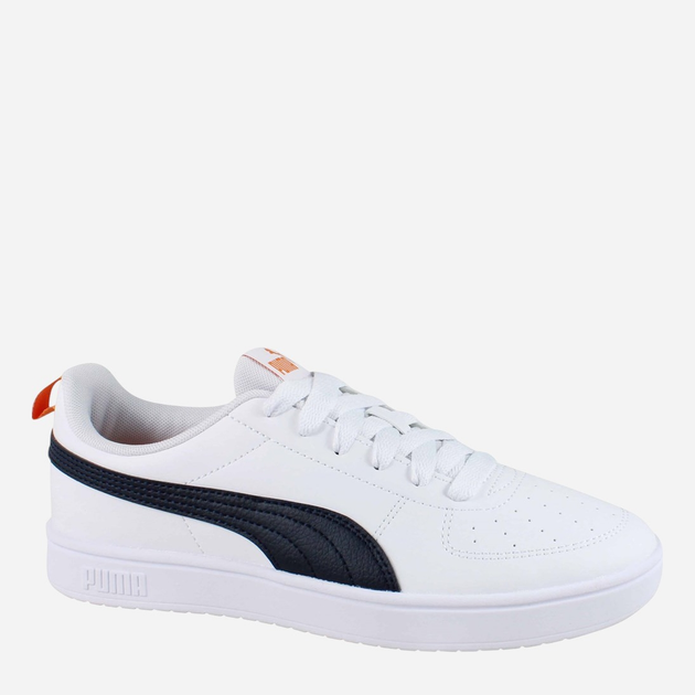 Підліткові кеди для хлопчика Puma Rickie Jr 38431140 37 (4UK) Білі з чорним і помаранчевим (4067983800269) - зображення 5