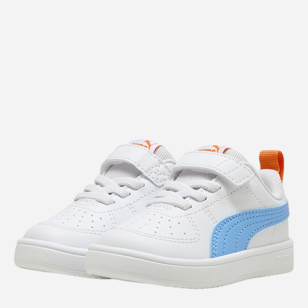 Sneakersy chłopięce na rzepy Puma Rickie AC+ Inf 38431437 24 (7UK) Białe - obraz 2