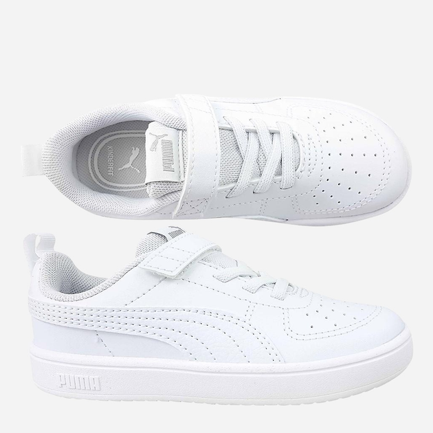 Дитячі кеди для хлопчика Puma Rickie AC+ PS 38583601 28.5 (10.5UK) Білі (4064536268859) - зображення 7