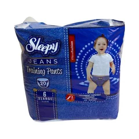 Органические подгузники -трусики с бамбуковым волокном 6 размер Sleepy Jeans X Large (15-25кг) 20 шт - изображение 4