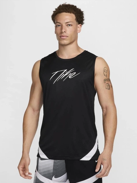 Майка мужская Nike M Nk Df Icon Jsy Strtfv FZ0252-010 L Черный/Белый/Черный/Белый (0197596984897) - Фото 1 Майка мужская Nike M Nk Df Icon Jsy Strtfv FZ0252-010 L Черный/Белый/Черный/Белый (0197596984897) - изображение 1